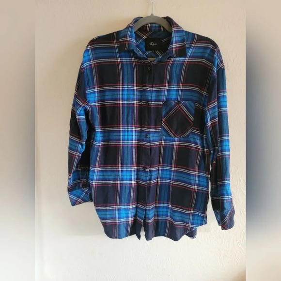 Rails Hunter Plaid Shirt in Azure Midnight Ruby, Size‎ Small - Picture 6 of 7